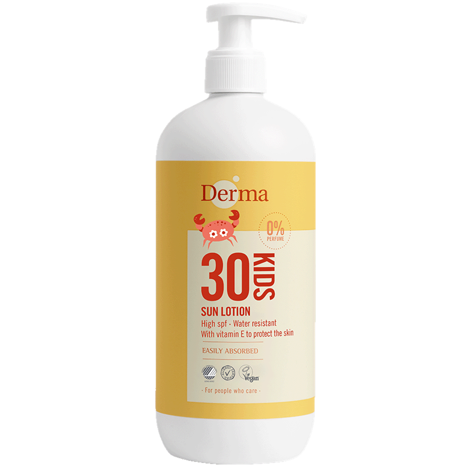 Derma Kids Sollotion SPF30 (500 ml) - Vandfast solcreme billede